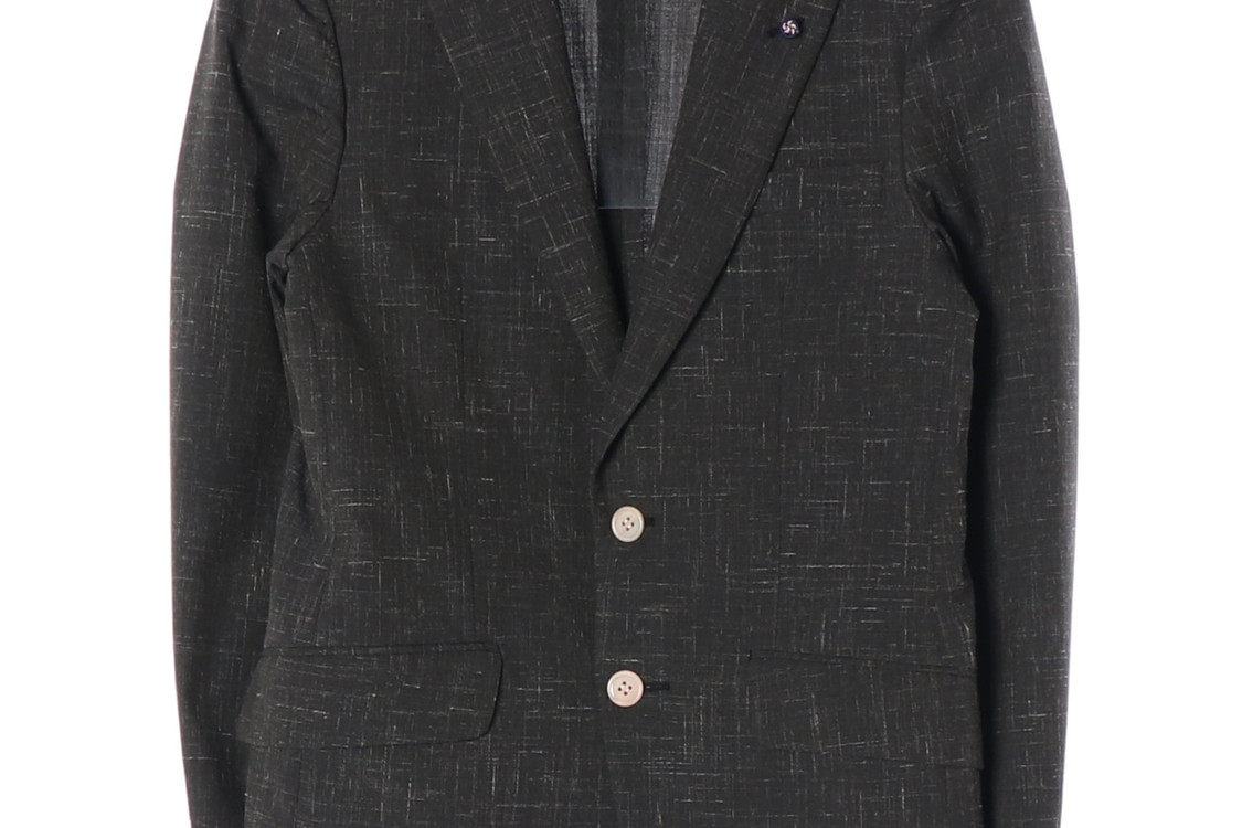 커스텀멜로우 울 린넨 자켓 재킷 싱글브레스티드재킷 M--3