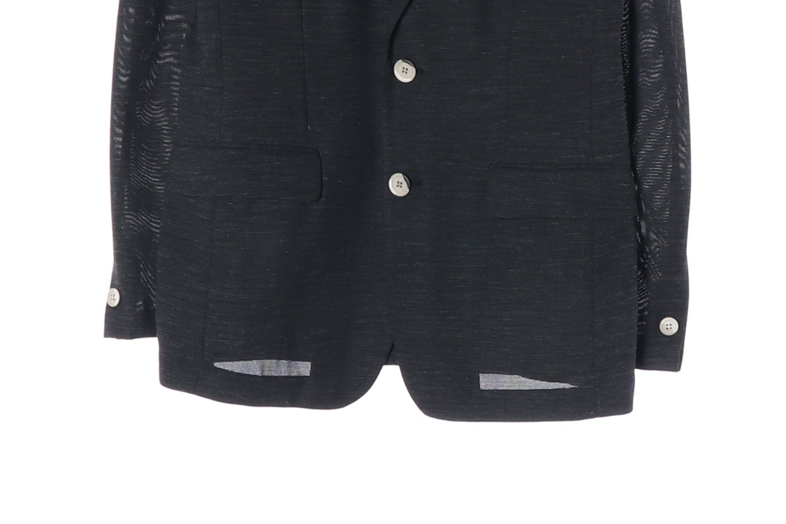 커스텀멜로우 린넨 그레이 여름 블레이저 자켓 재킷 L--3