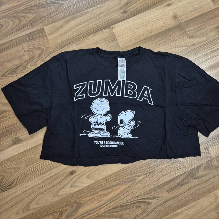 줌바웨어 옷 xs 반팔 크롭 티셔츠--3