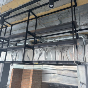 철제 행잉 프레임 선반(블랙)