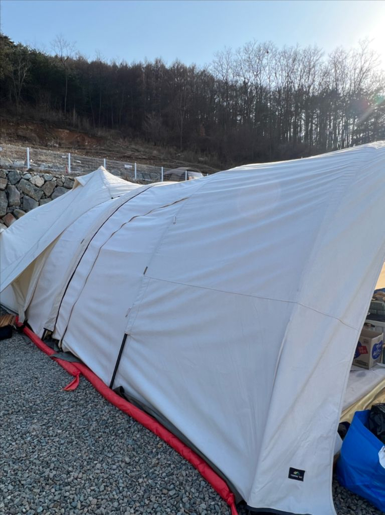 캠핑텐트 / 캠핑칸 오크벨 베스티블 전체세트 (카푸치노) 판매 이미지