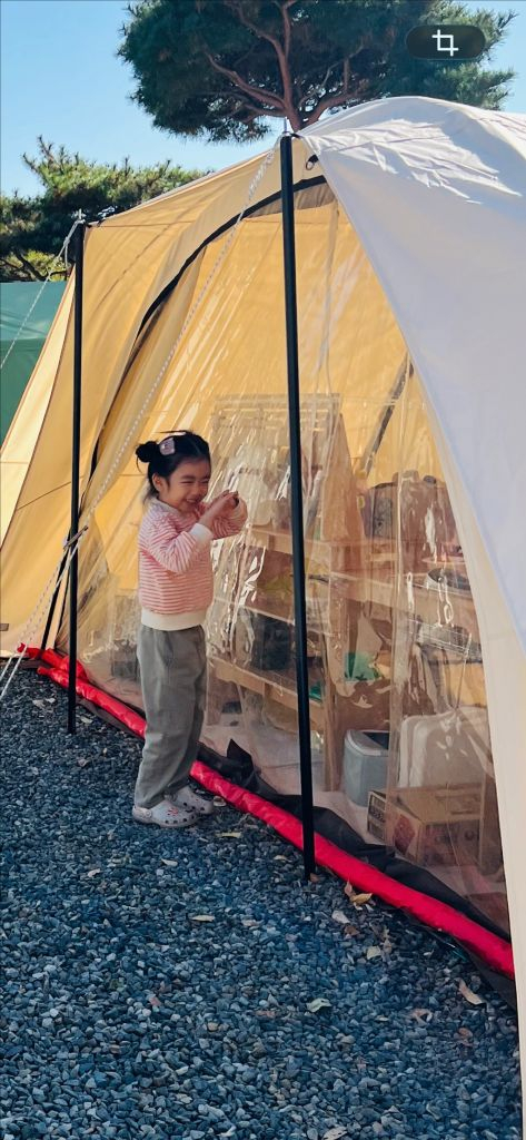 캠핑텐트 / 캠핑칸 오크벨 베스티블 전체세트 (카푸치노) 판매 이미지