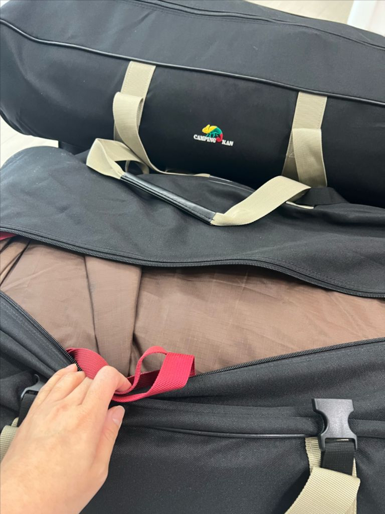 캠핑텐트 / 캠핑칸 오크벨 베스티블 전체세트 (카푸치노) 판매 이미지