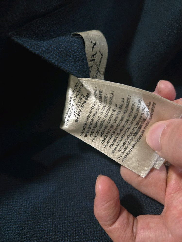 버버리 정품 네이비 블라우저 46R 사이즈--4