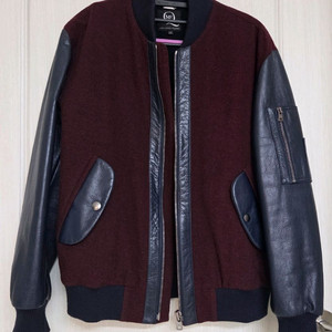 알렉산더 맥퀸 바시티 레더자켓