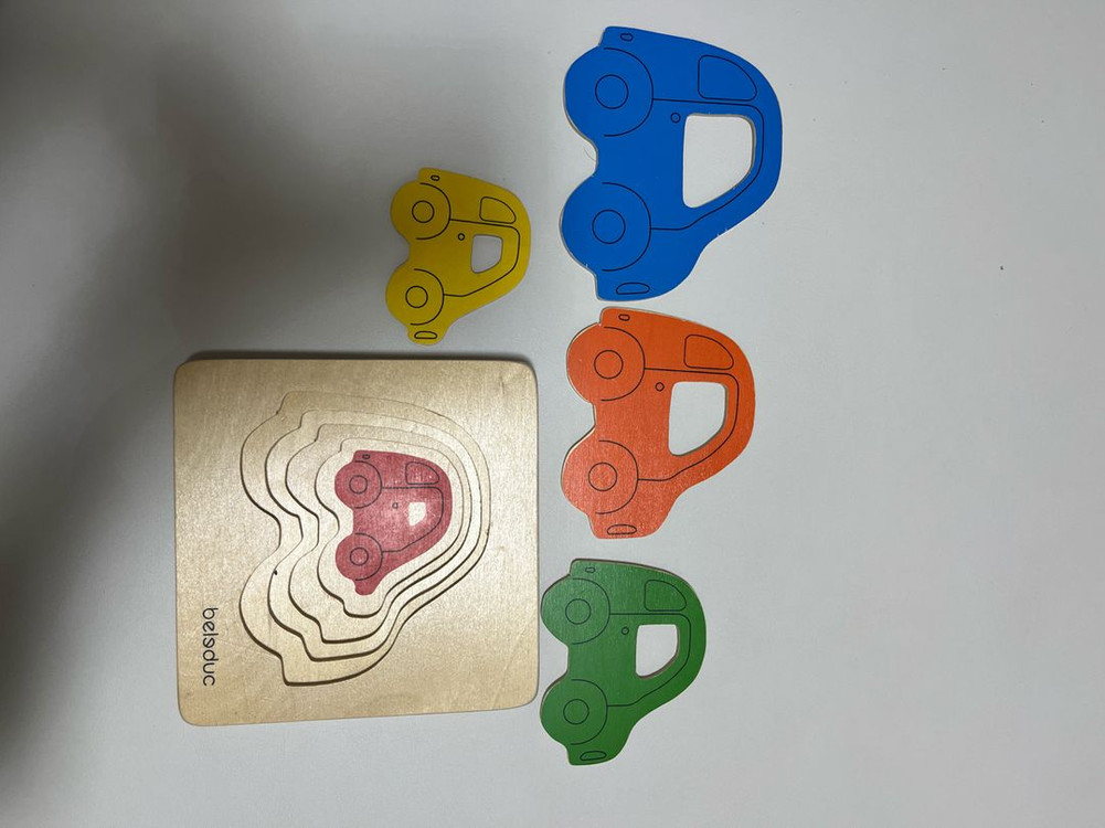 벨레덕 원목 자동차 레이어 퍼즐--1