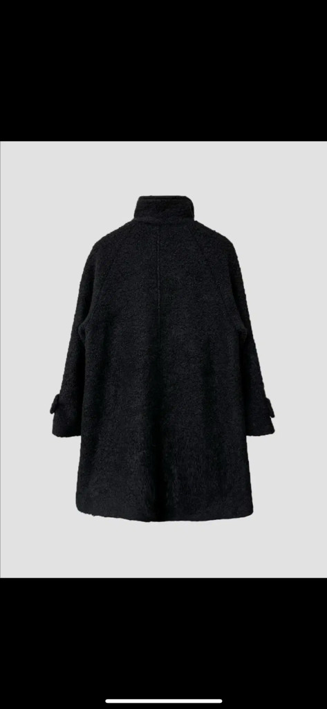[F] 제이어반스 케이프 울 양털 하이넥 하프 코트 이미지