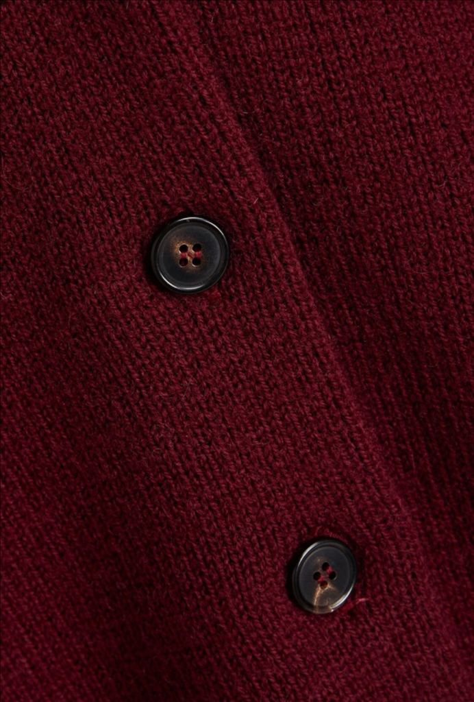 메종마르지엘라 울 버건디 니트 가디건--9
