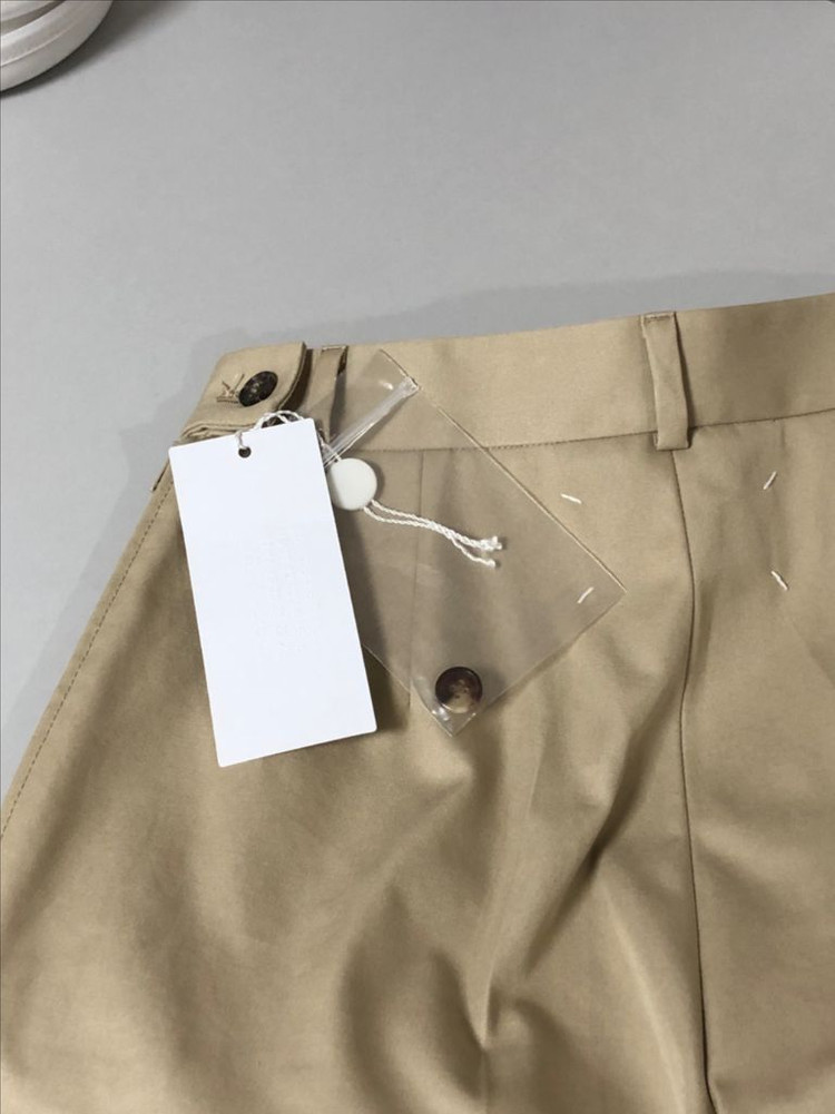 메종마르지엘라 플리티드 트윌 쇼츠--4