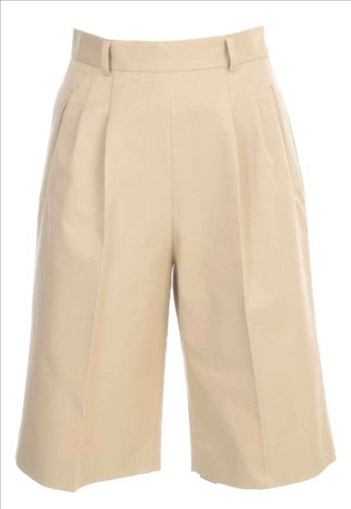 메종마르지엘라 플리티드 트윌 쇼츠--8