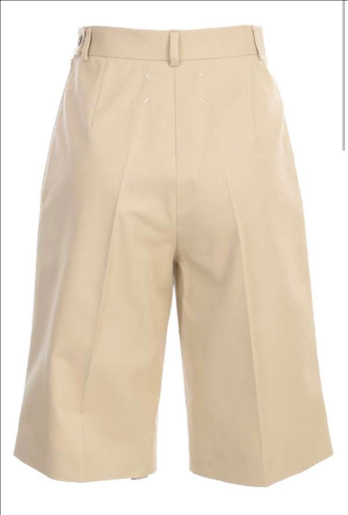 메종마르지엘라 플리티드 트윌 쇼츠--9