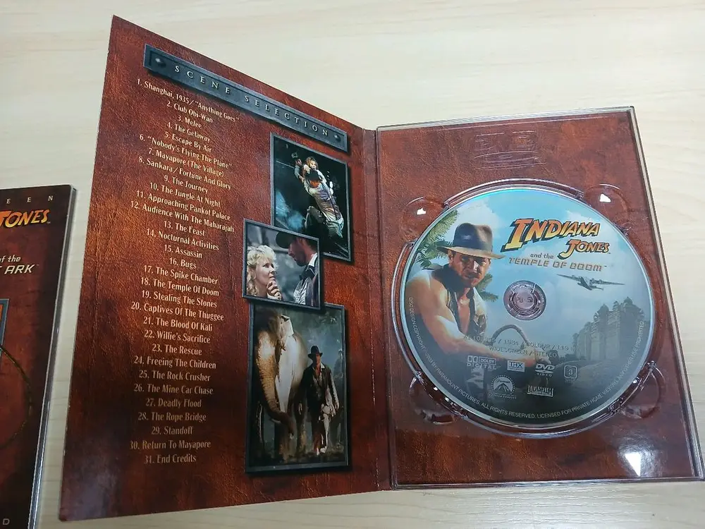 DVD 스필버그 감독 해리슨 포드 주연 인디아나 존스 3부작 박스세트 이미지