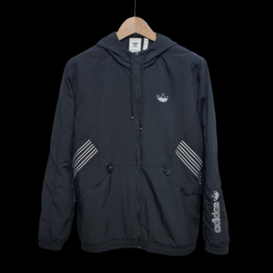 남성 정가14만 아디다스 OG 불꽃 윈드브레이커 우븐 바람막이 블랙 검정