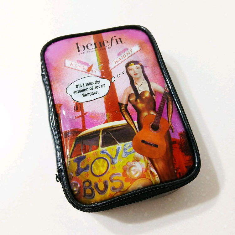 [새제품] 베네피트 에나멜 블랙 화장품 파우치 여행용 개비백_0094--1