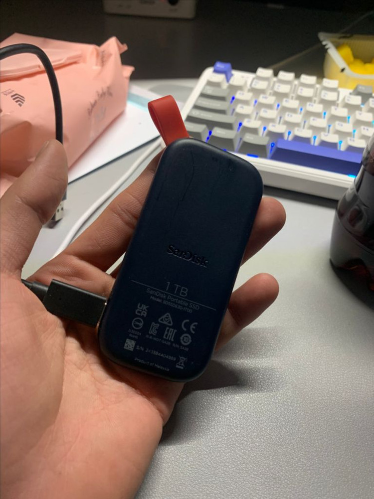 샌디스크 외장 ssd 실사용 17시간 wdc sn350e 1tb--1