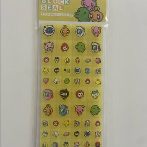 새상품) 다마고치 정품 주댕치 미미치 구치파치 마메치 타일 스티커 이미지