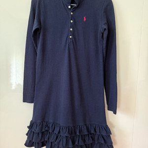 랄프로렌 폴로 긴팔 프릴 원피스 걸즈 L사이즈