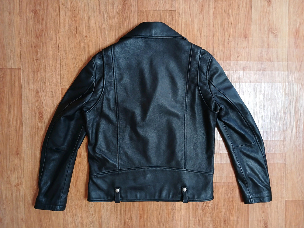 에이징ccc(정품) 남성 라이더 이태리 양가죽 자켓 (블랙) (95~100슬림) (상태 최상급)--2