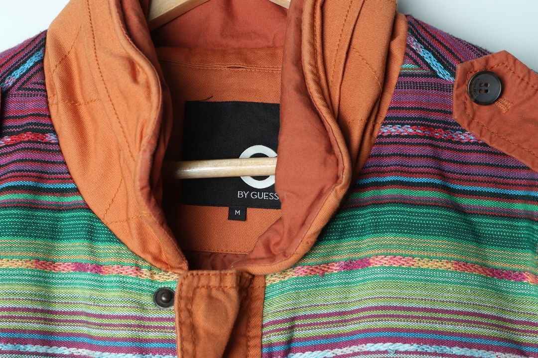 (M-L) 게스 집업 바람막이 점퍼자켓 에스닉 나바호--4