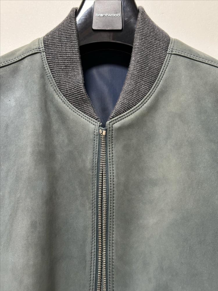 솔리드옴므 양가죽 스웨이드 블루종 48--4