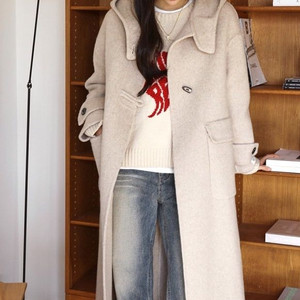 $새상품$ 오트밀 자타라 핸드메이드코트 이미지