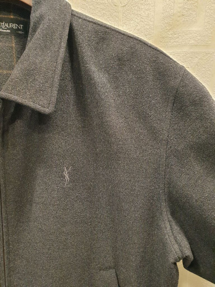 생로랑 남성 모+캐시미어 자켓 점퍼 110--2
