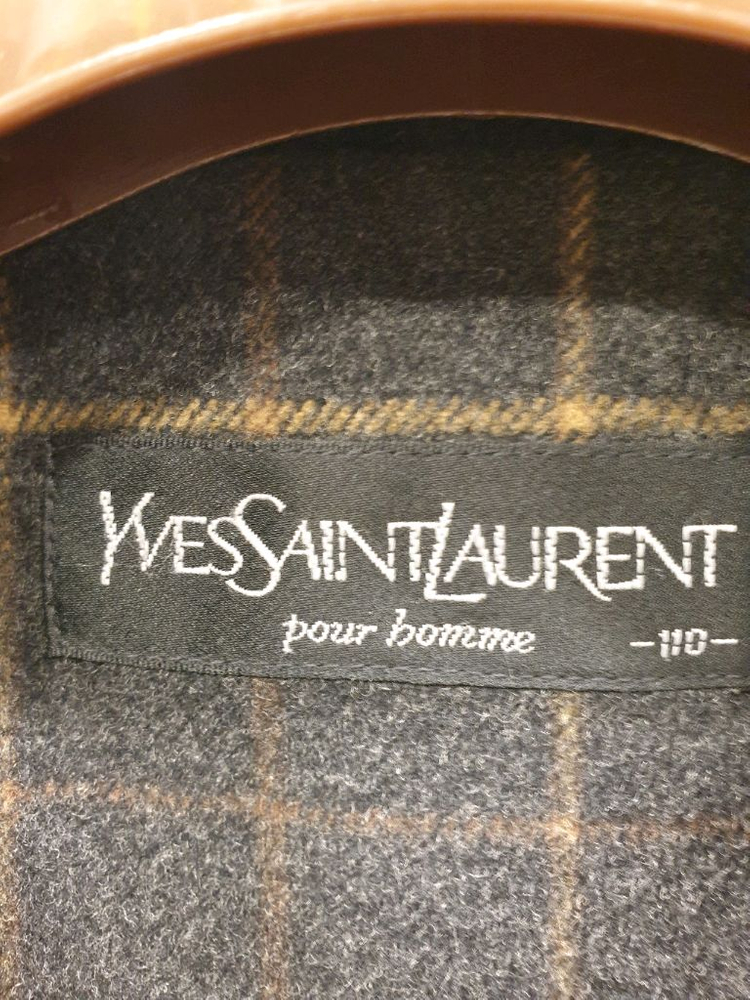 생로랑 남성 모+캐시미어 자켓 점퍼 110--6