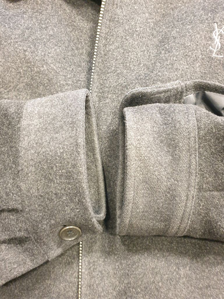 생로랑 남성 모+캐시미어 자켓 점퍼 110--8