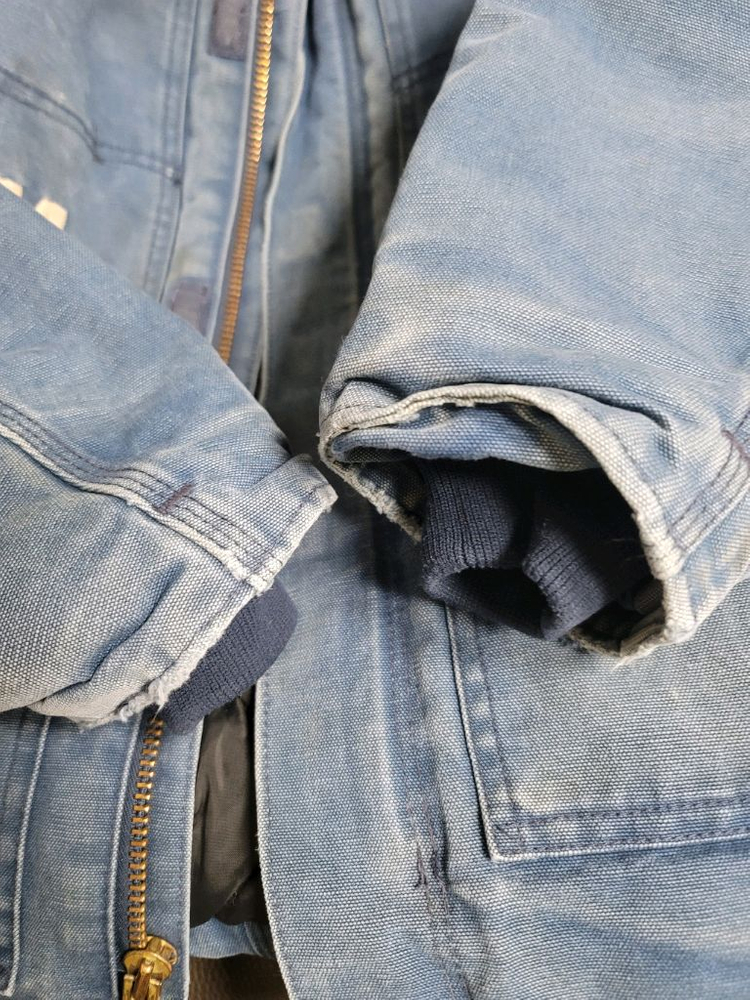 칼하트 데님 빈티지워싱 디트로이드 웍스 자켓 46표기 105정사이즈 상태굿--2