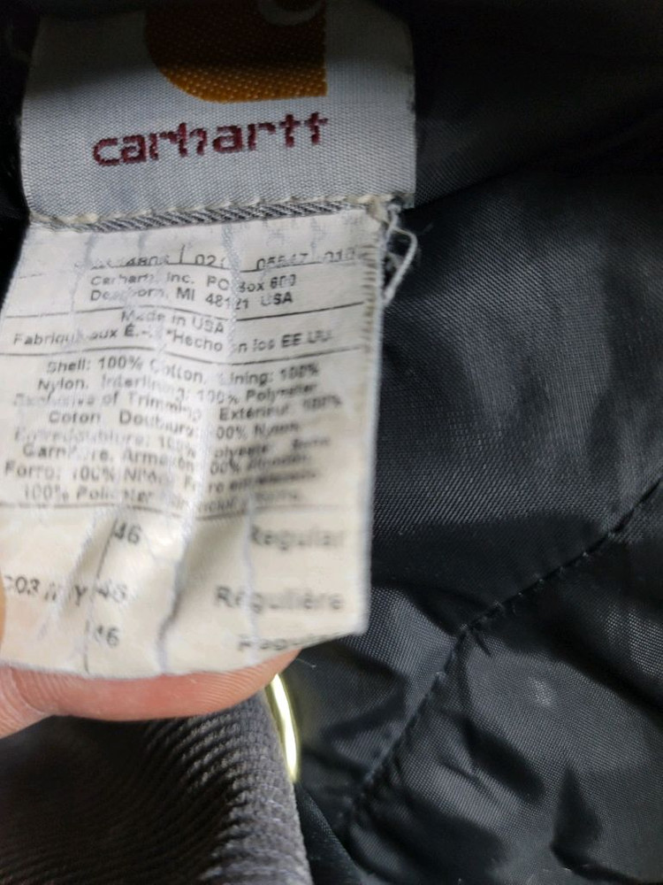칼하트 데님 빈티지워싱 디트로이드 웍스 자켓 46표기 105정사이즈 상태굿--5