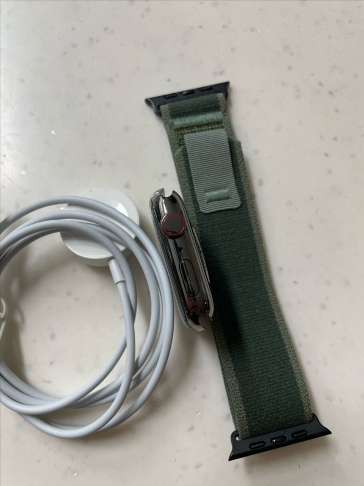 애플워치7스테인리스 45mm 그래파이트 S급--3