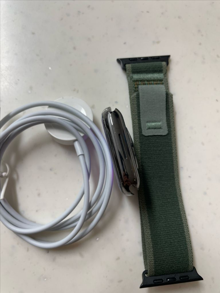 애플워치7스테인리스 45mm 그래파이트 S급--5