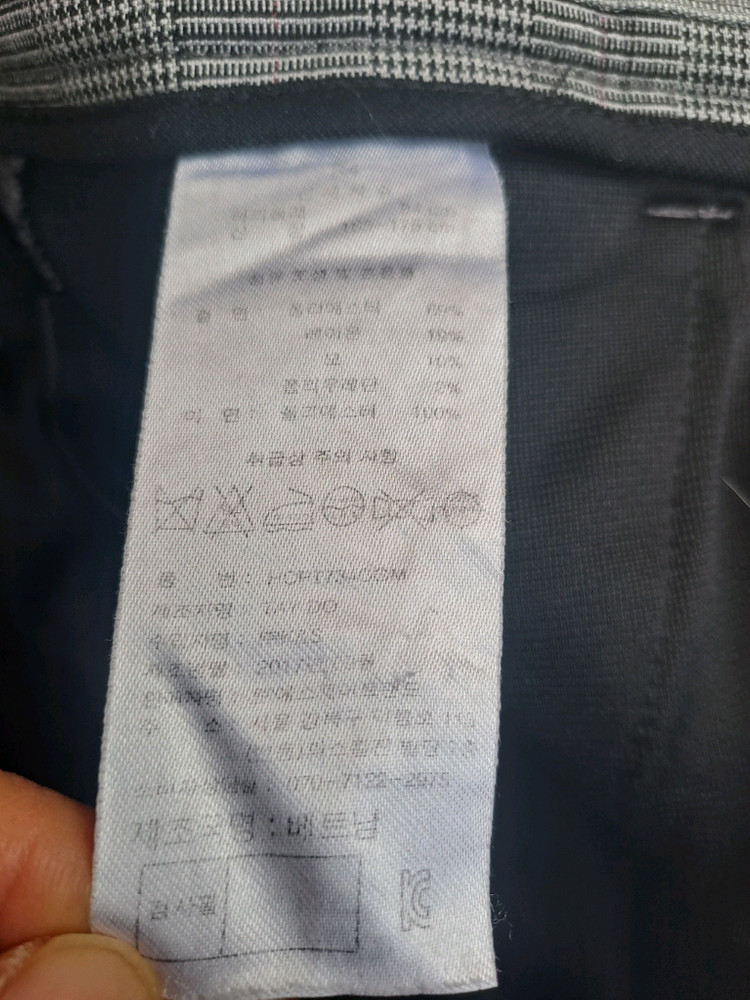 헨리코튼 골프의 체크 바지--2