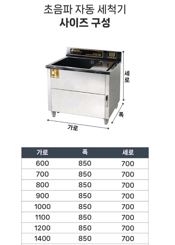 초음파식기세척기 이미지