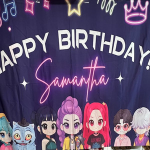 케이팝데몬헌터스 케데헌 생일 현수막