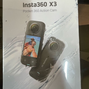 새제품 인스타360 X3 액션캠 풀박스 + 셀카봉 이미지