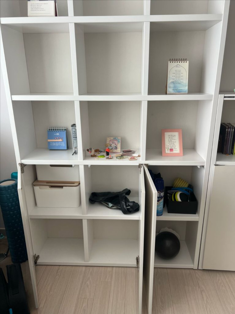 (상태최상) 한샘 샘 책장 5단 3단 2단 도어포함 서랍장포함--2