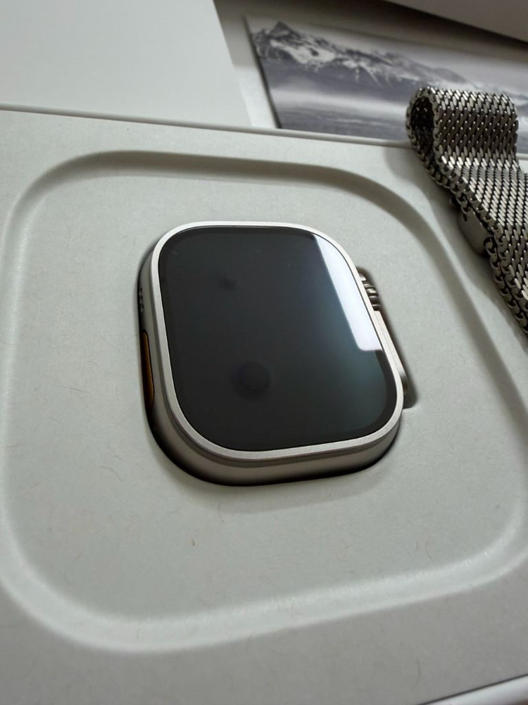 애플워치 울트라3 밀레니즈루프 내추럴티타늄 한달전구매 새상품급--1