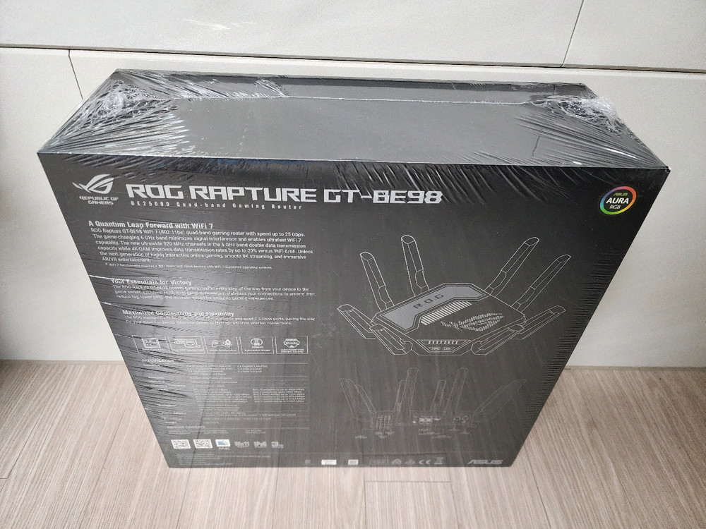 ASUS ROG Rapture GT-BE98 WiFi 7 유무선공유기 (미개봉)--1
