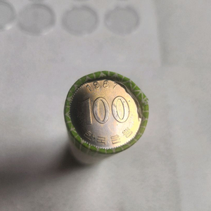 한국은행 현용주화 1987년 100원 주화 1롤 (미사용) 이미지