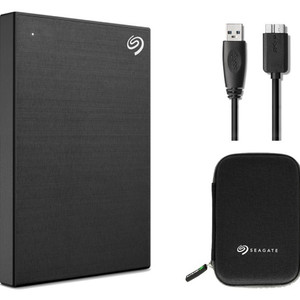 [외장하드] 씨게이트 외장하드 One Touch HDD 2TB 블랙 파우치+USB케이블 이미지