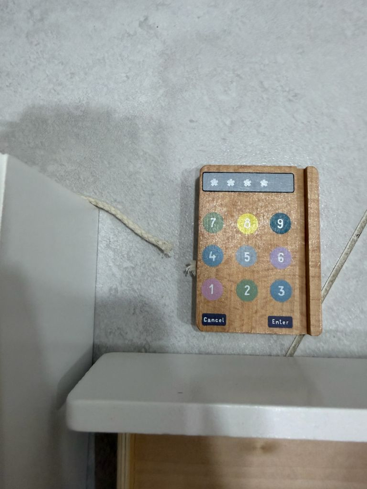 피에스타 원목 계산대 계산기 장난감 / 아기 마트놀이 이미지