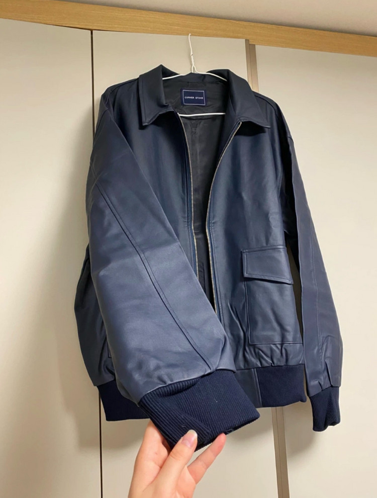 새상품 남성 인조가죽 오버핏자켓 점퍼 105110115사이즈 정도--1