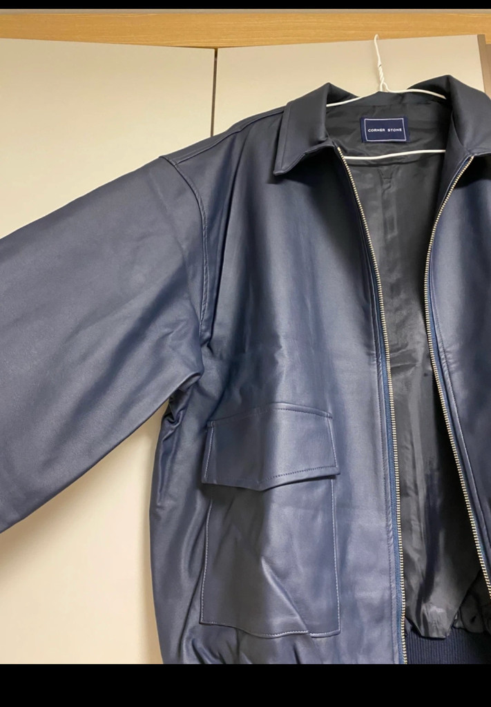 새상품 남성 인조가죽 오버핏자켓 점퍼 105110115사이즈 정도--5