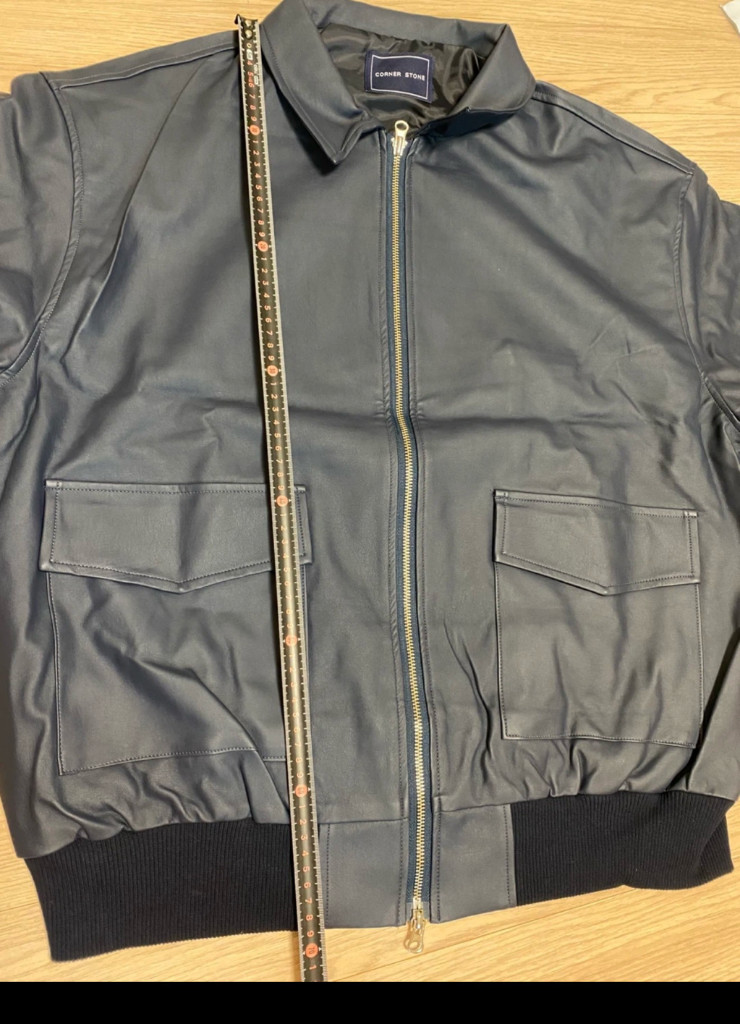 새상품 남성 인조가죽 오버핏자켓 점퍼 105110115사이즈 정도--8