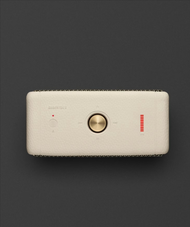 (미개봉 새상품)마샬 엠버튼 2 크림색 블루투스 스피커 정품--2