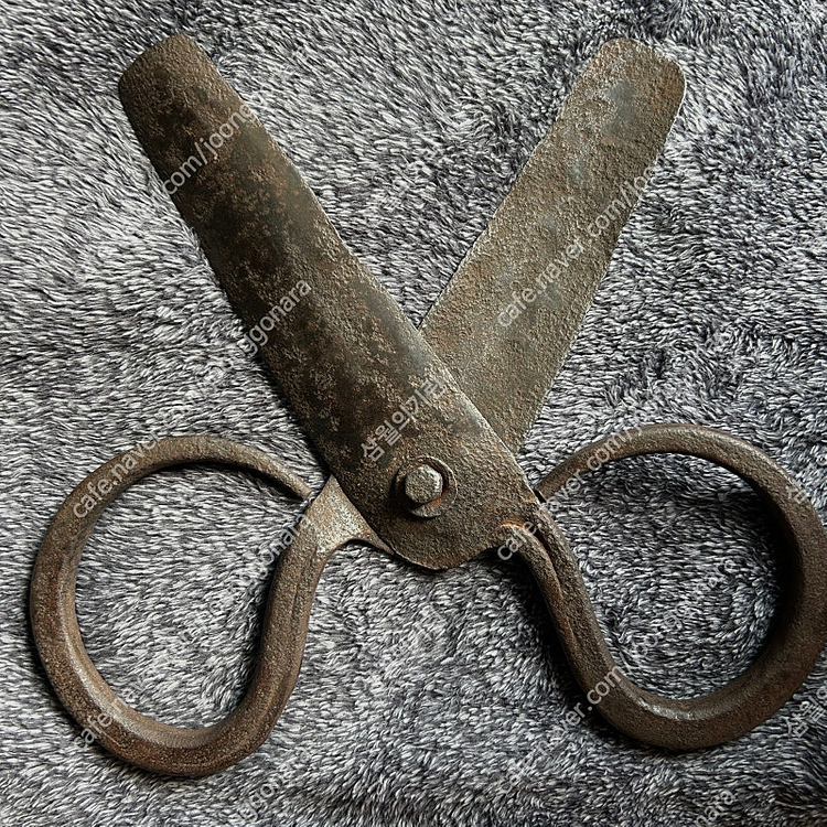 빈티지 옛날 우리나라 오래된 무쇠 엿가위 장식품 팝니다 이미지