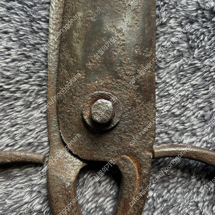 빈티지 옛날 우리나라 오래된 무쇠 엿가위 장식품 팝니다 이미지