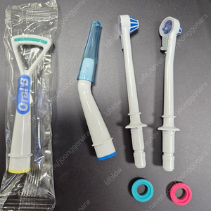 브라운 오랄B 워터젯 노즐 2개 및 치솔모 1개,