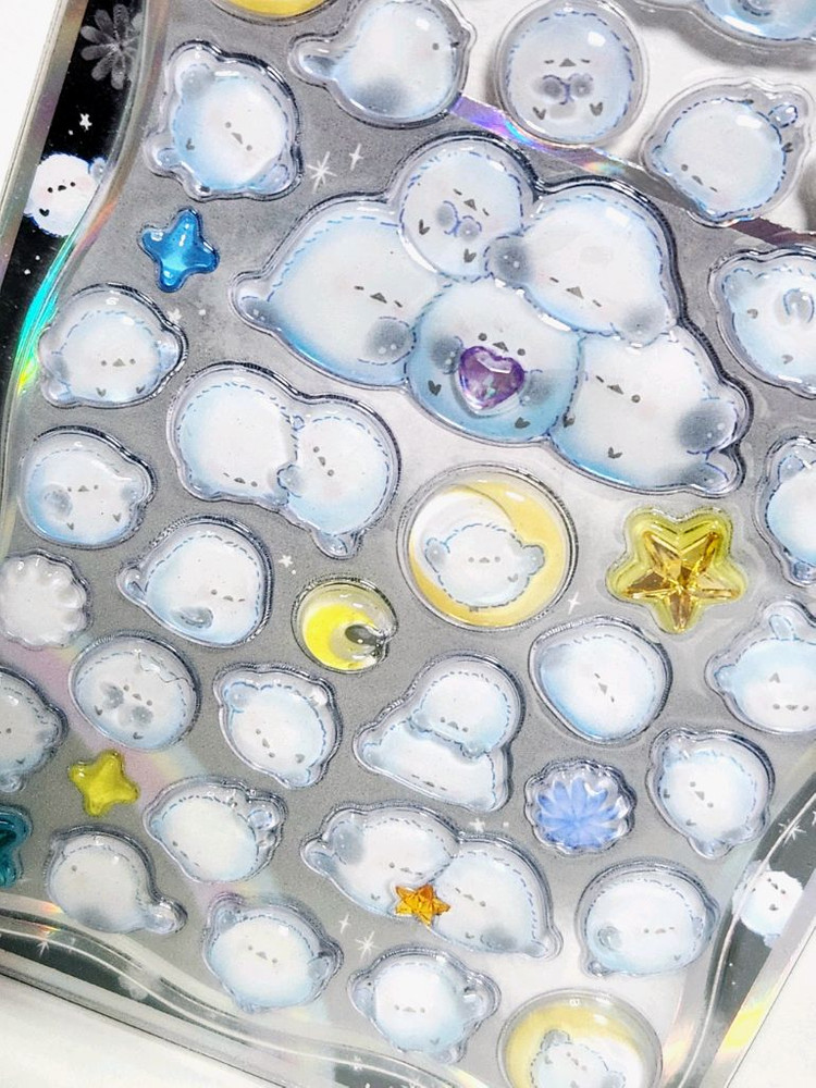 오목눈이 뱁새 시마에나가 야광 젤리드롭[일본직수입] 쁘띠드롭 봉봉스티커 bonbon drop 올록볼록 본본드롭 다꾸 이미지